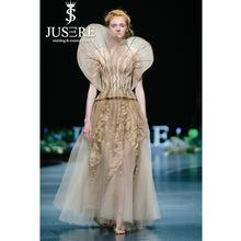 Load image into Gallery viewer, Couture Embroidery Floor Length Long Evening Dress Formal Party Gowns Unique Vestido de festa